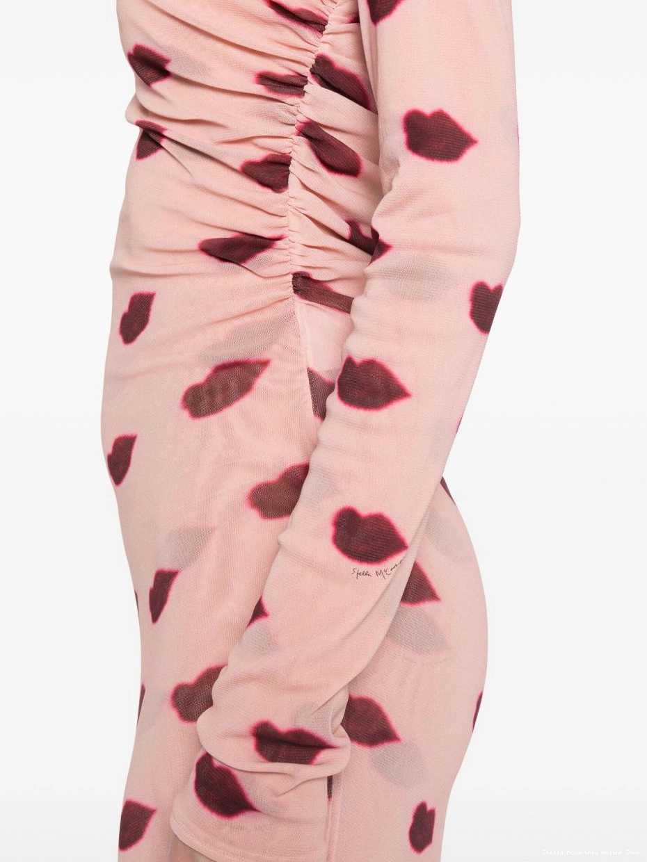 Cheap mesh maxi dress Stella McCartney lips-print Women 0730
